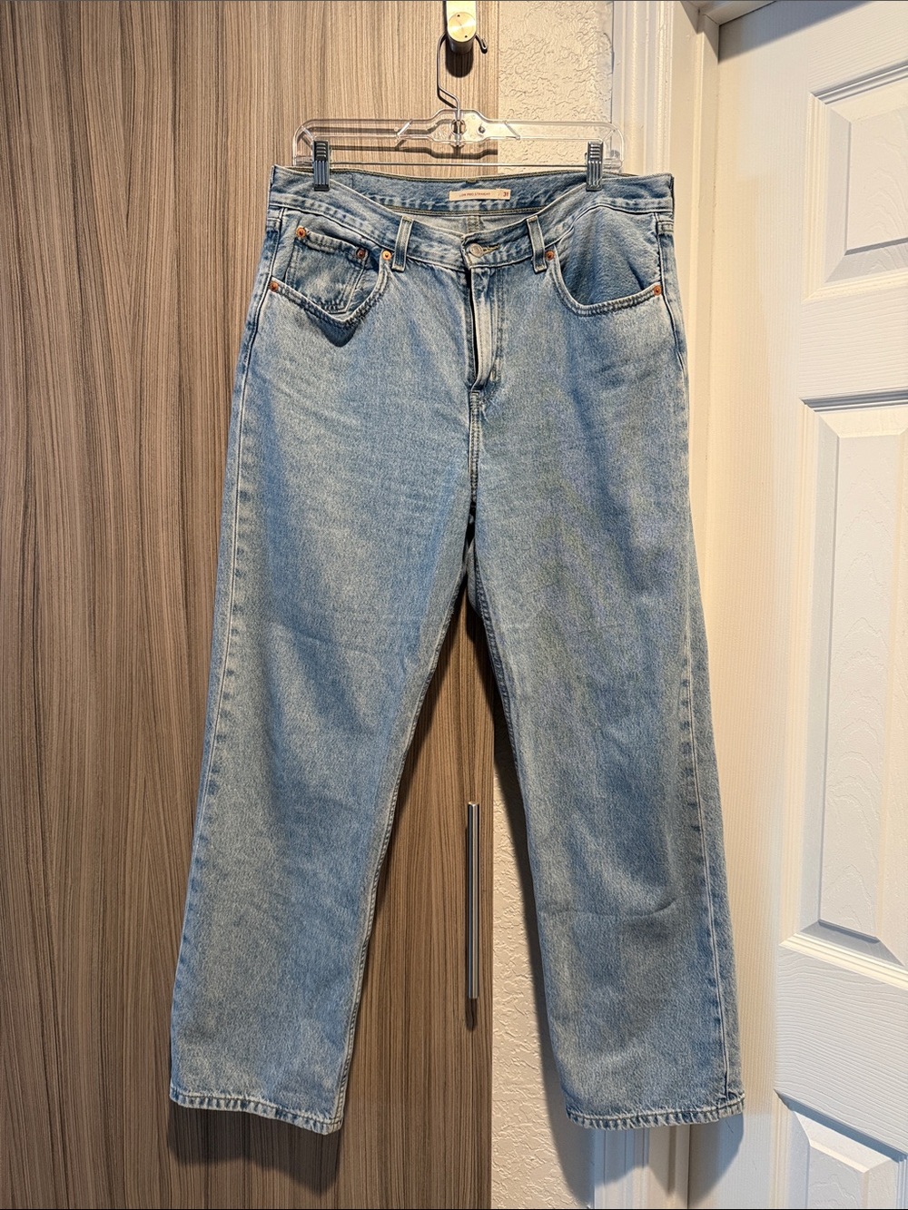 Classic Light Blue Straight-Leg Jeans